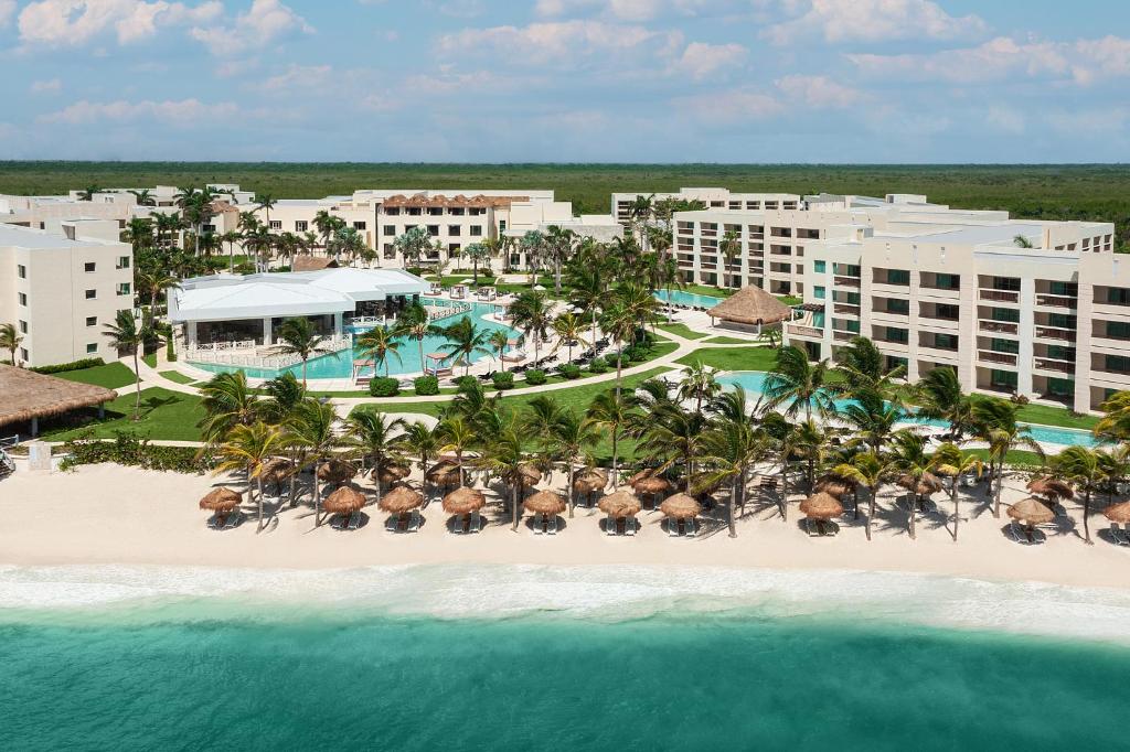 Apgyvendinimo įstaigos Hyatt Ziva Riviera Cancun All-Inclusive vaizdas iš viršaus