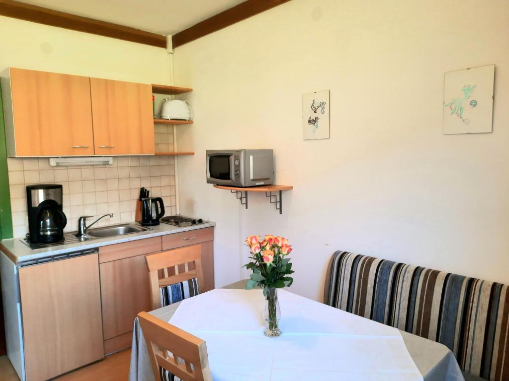 Kuchnia lub aneks kuchenny w obiekcie Apartments Edenhof