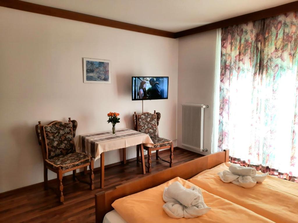 Łóżko lub łóżka w pokoju w obiekcie Apartments Edenhof