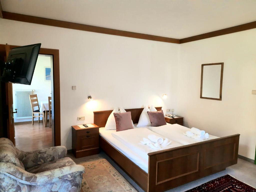 Łóżko lub łóżka w pokoju w obiekcie Apartments Edenhof