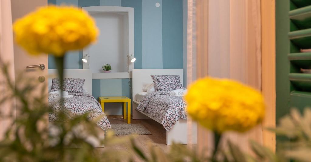 Posteľ alebo postele v izbe v ubytovaní House POLUS