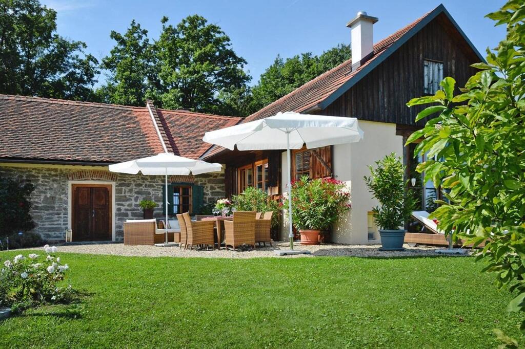Zahrada ubytování Holiday home in Fehring terrace