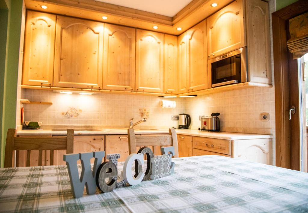 Kuchyň nebo kuchyňský kout v ubytování Chalet Sisters