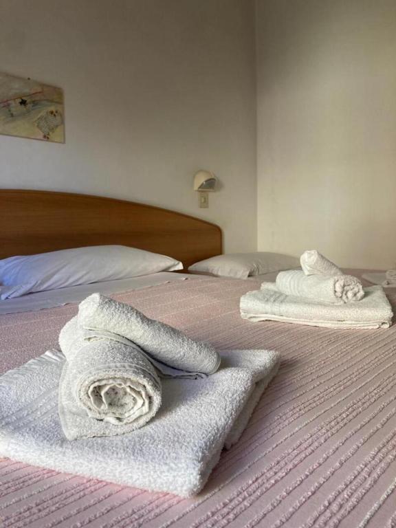 Postel nebo postele na pokoji v ubytování Hotel Villa Sorci