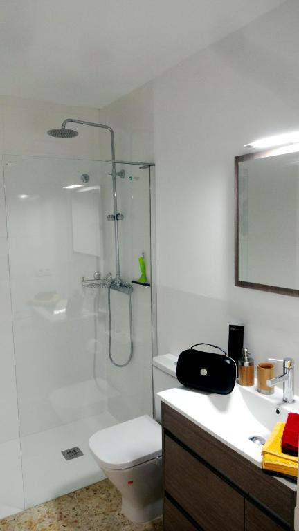 A bathroom at Canta el viento