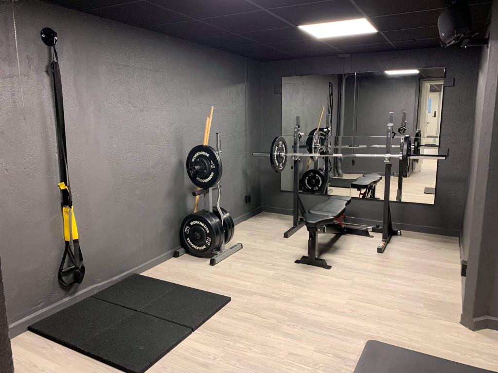 Fitness centrum a/nebo fitness zařízení v ubytování Järvsö Sport Resort- Lgh B