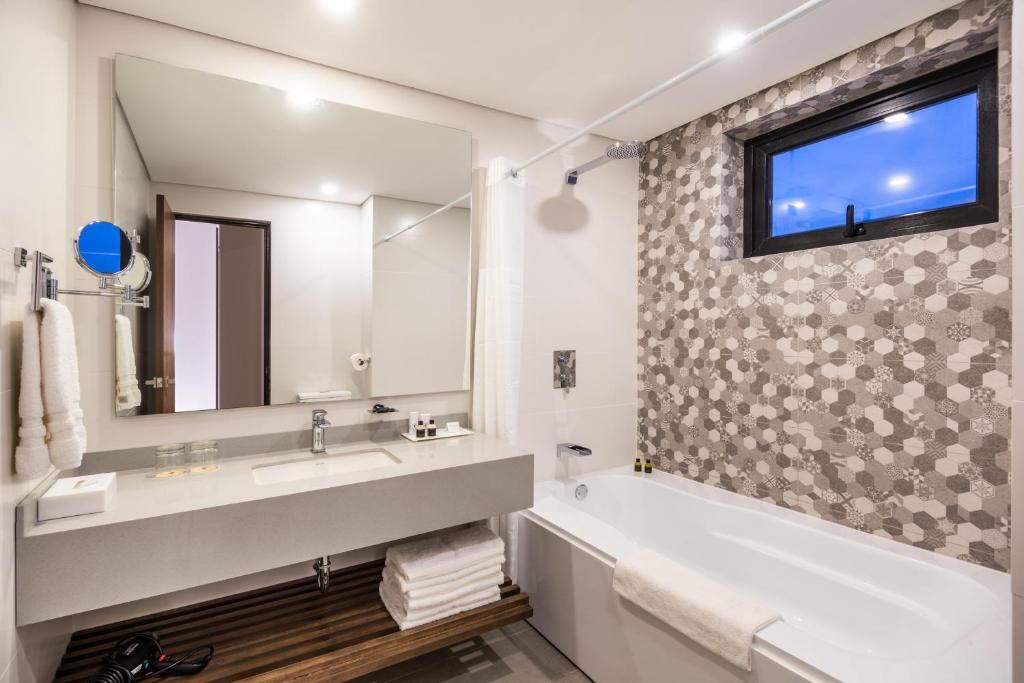 Koupelna v ubytování Hotel Morrison Zona Rosa