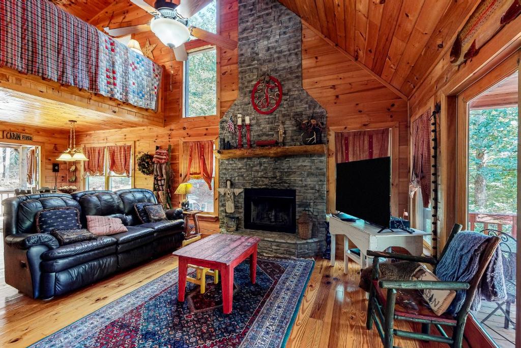 Posezení v ubytování Thompson Lodge