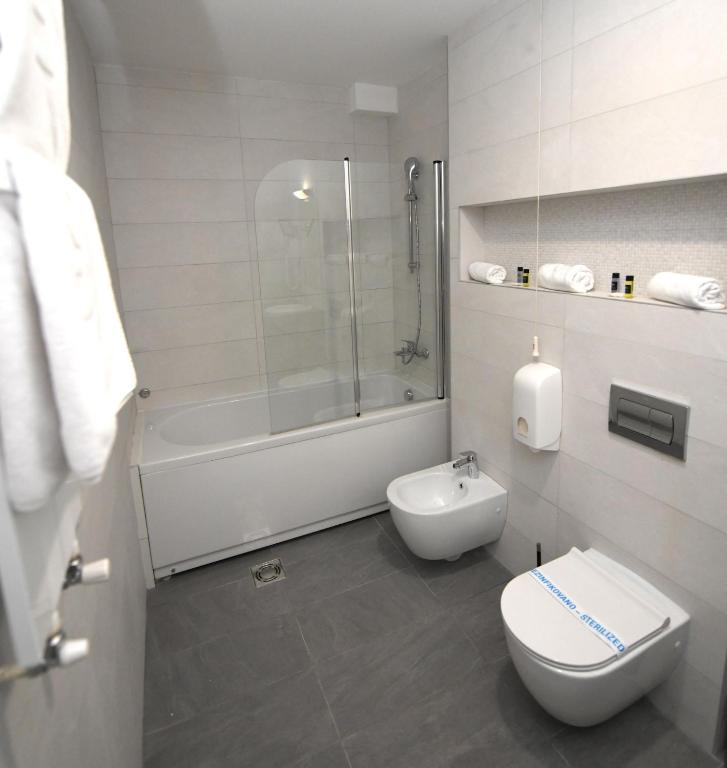 Koupelna v ubytování Hotel Kole