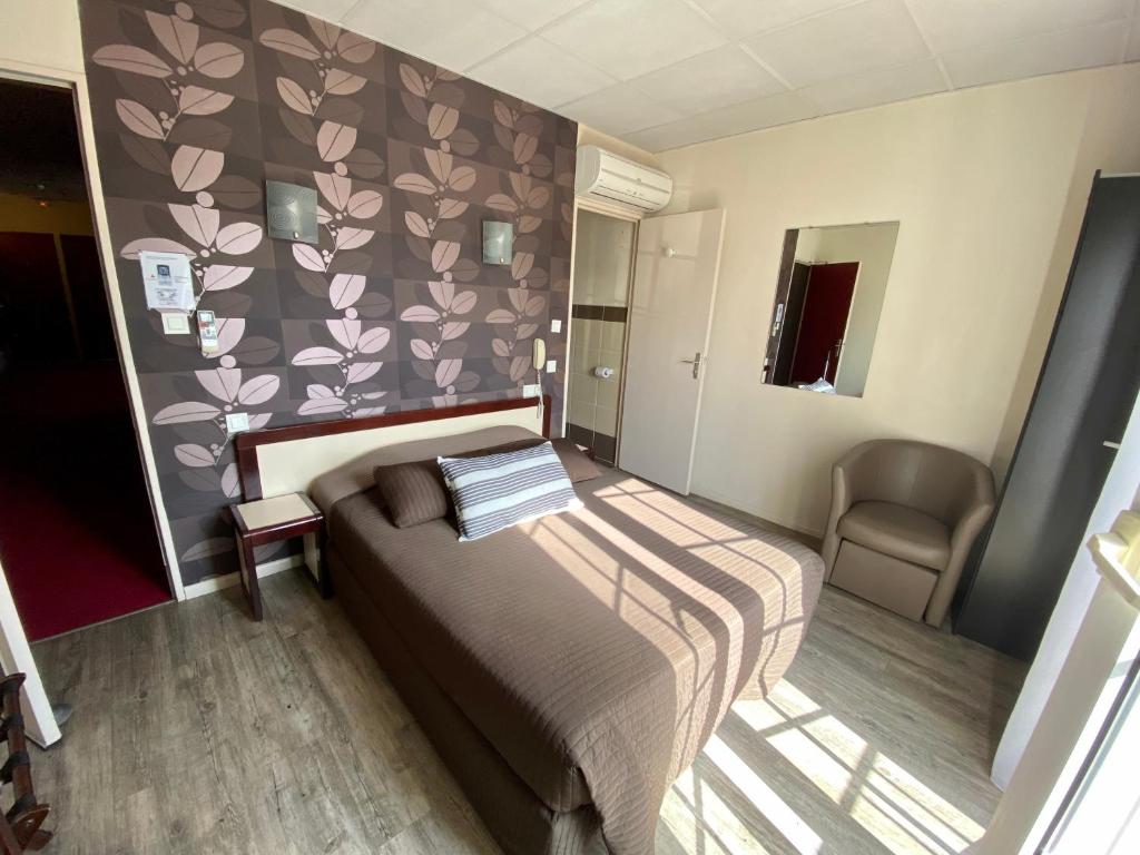 Postel nebo postele na pokoji v ubytování Hotel Abelia