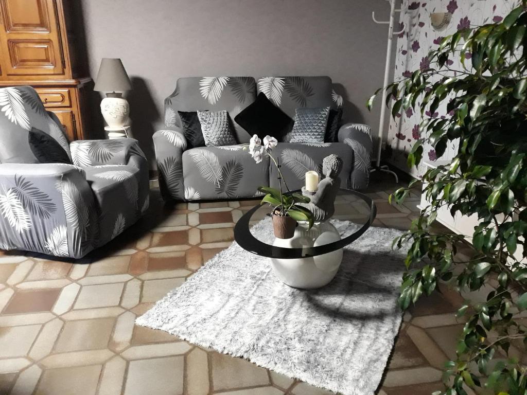 Posezení v ubytování l orchidee