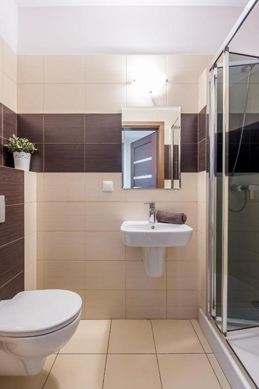Kúpeľňa v ubytovaní Senator Warsaw Apartments
