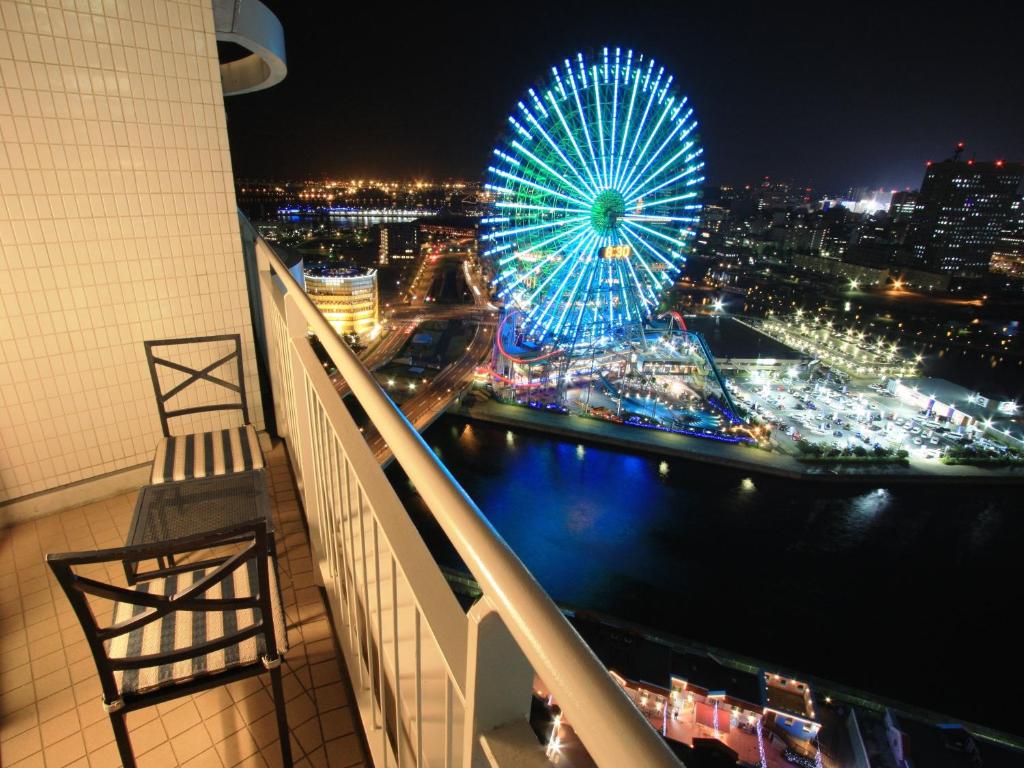 Balkón nebo terasa v ubytování The Yokohama Bay Hotel Tokyu