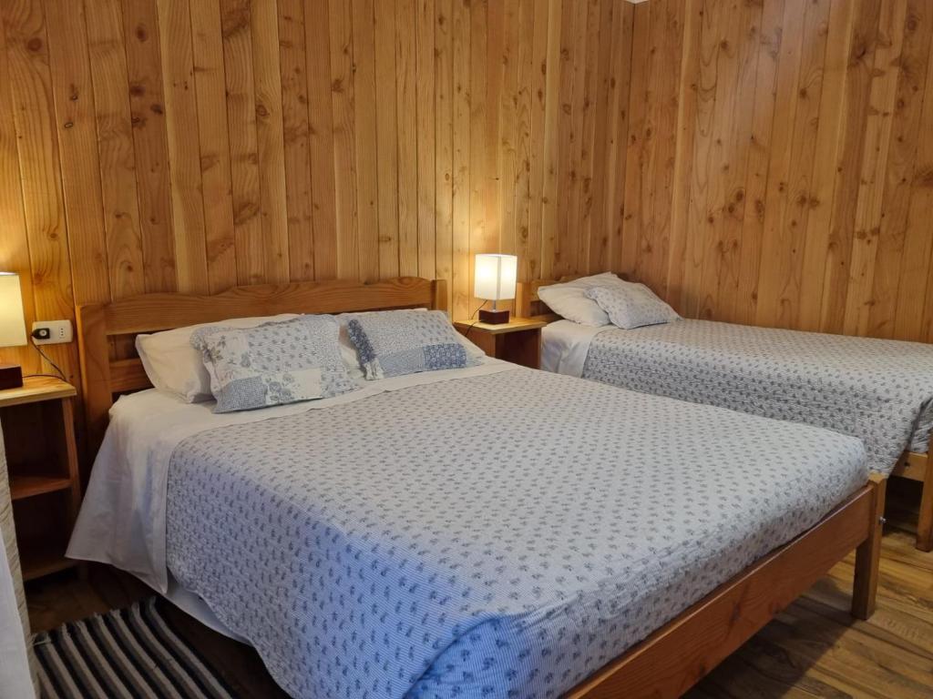 Postel nebo postele na pokoji v ubytování Apart Hotel Antu de Villarrica