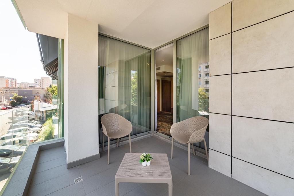 Tomis Garden Aparthotel Bucuresti - Queen Studio Con Balcone E Angolo Cottura