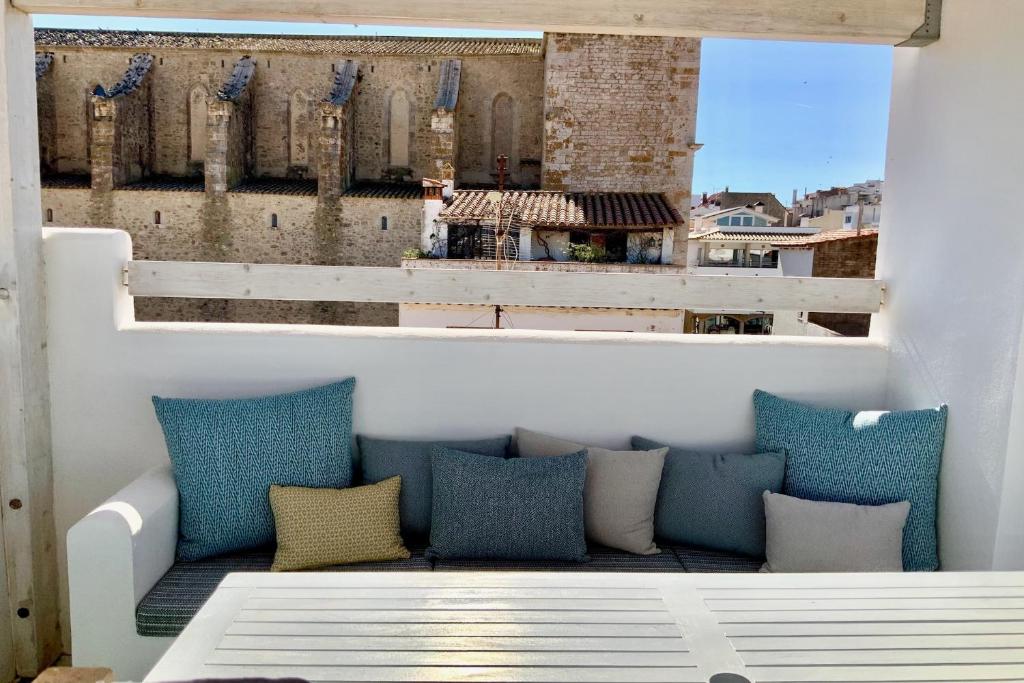 Posedenie v ubytovaní La Baula Terraza, Boutique Apartament