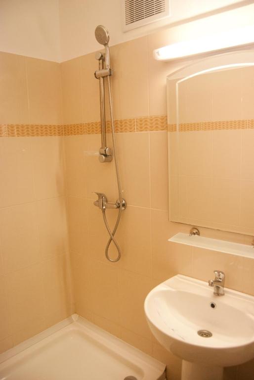 Koupelna v ubytování Hotel Prahova