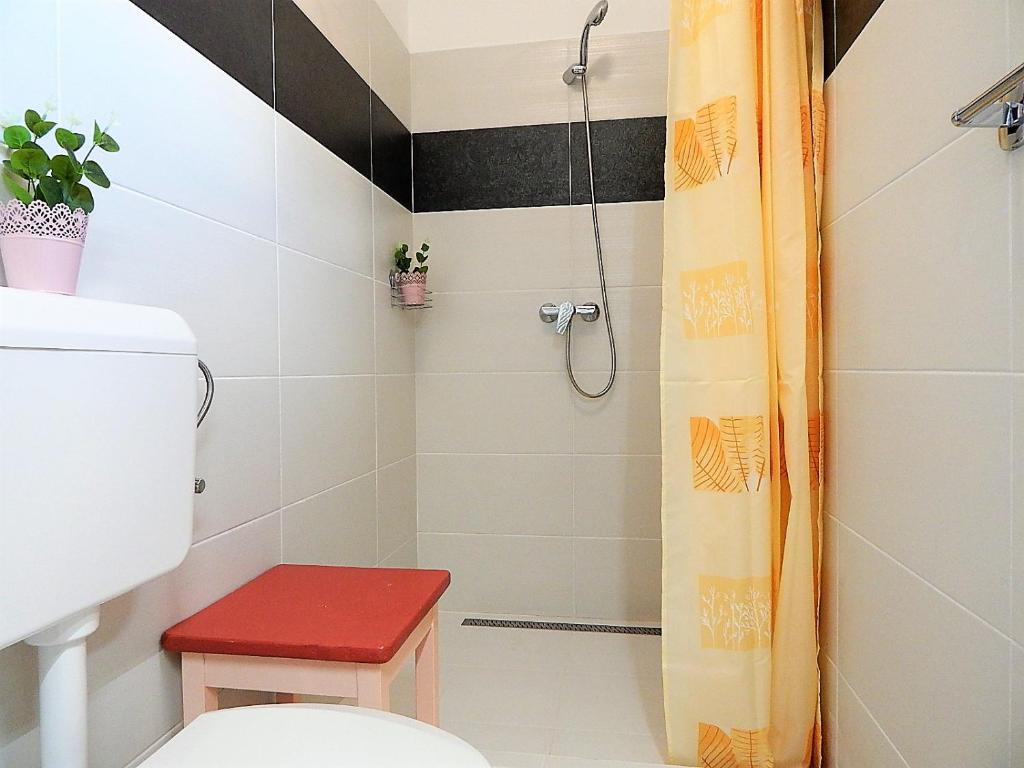 Koupelna v ubytování Bogácsa Apartman