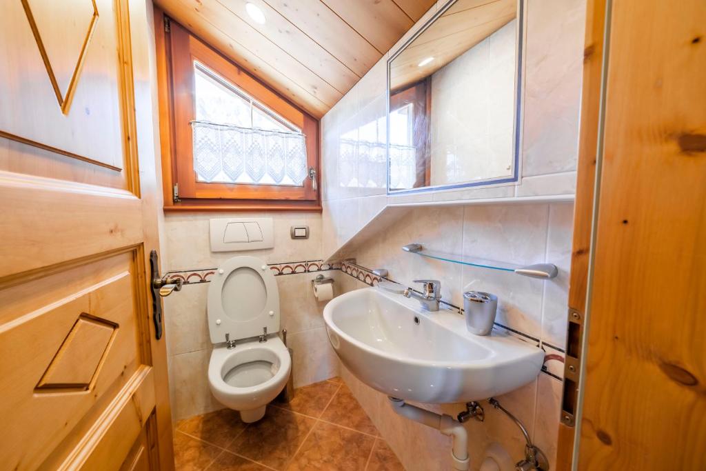 Kúpeľňa v ubytovaní Chalet La Nuvola