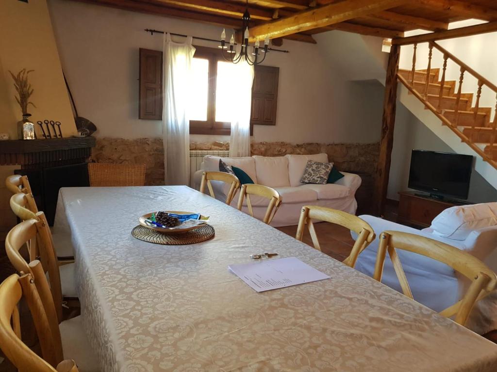 Posezení v ubytování Tierras de Aguilera