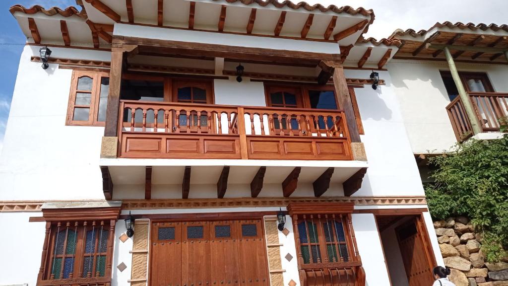 Balkón nebo terasa v ubytování Casa Hotel La Villa del Rosario