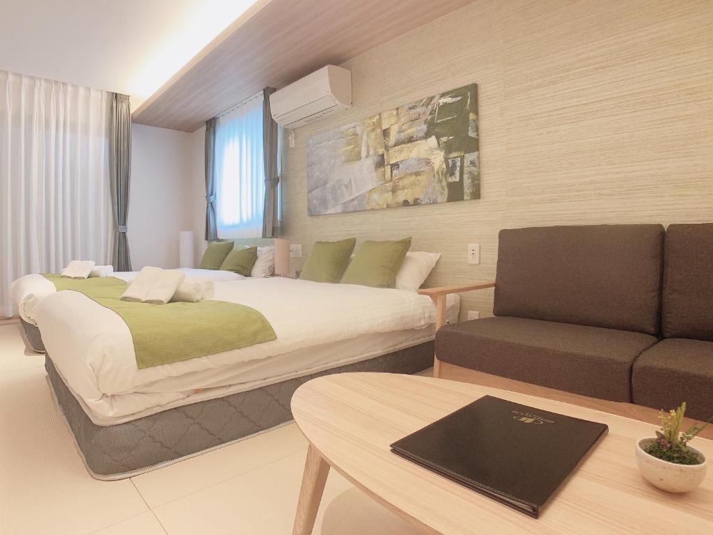 Posezení v ubytování HOTEL CLA-SS HIROSHIMA-TOKAICHI