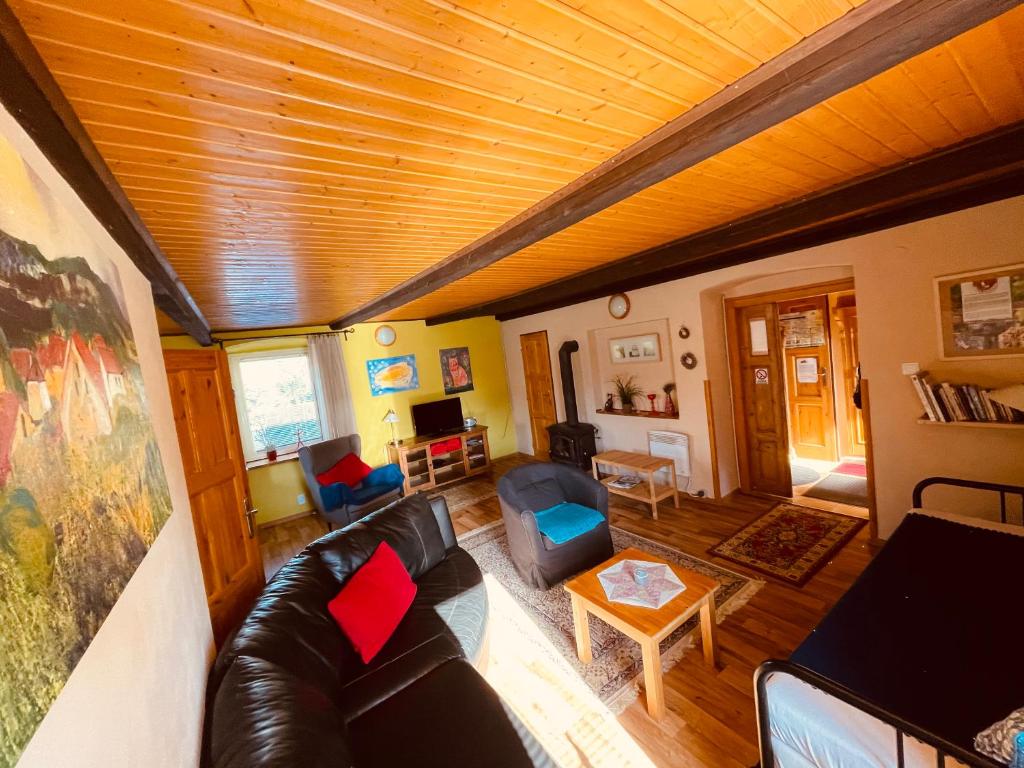 Posezení v ubytování Apartmány U kapličky