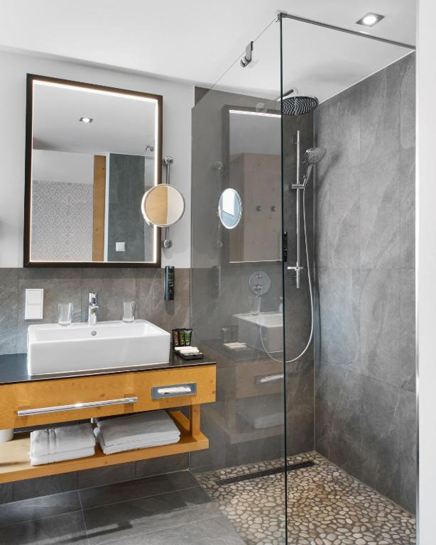 Koupelna v ubytování Alpen Hotel München