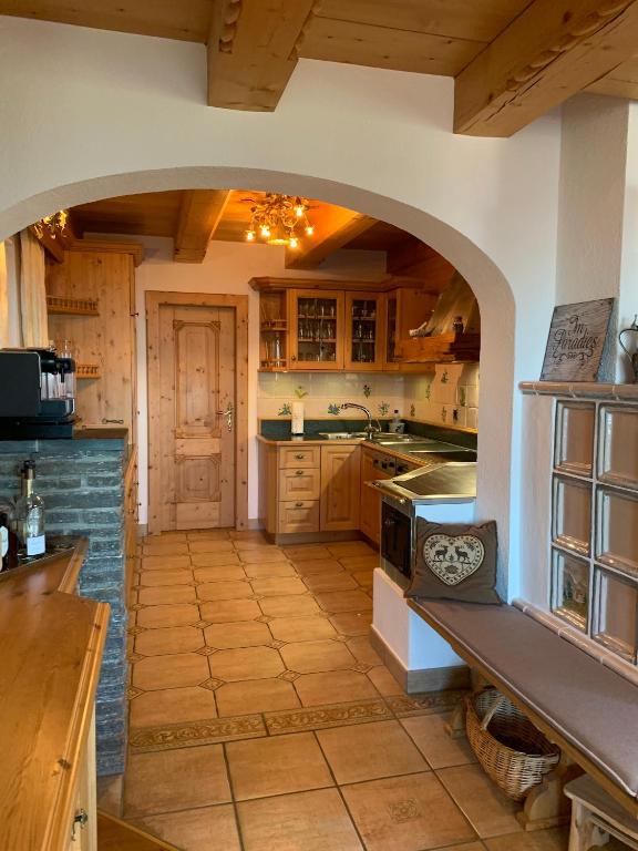 Kuchyň nebo kuchyňský kout v ubytování Maris Luxus-Bergvilla
