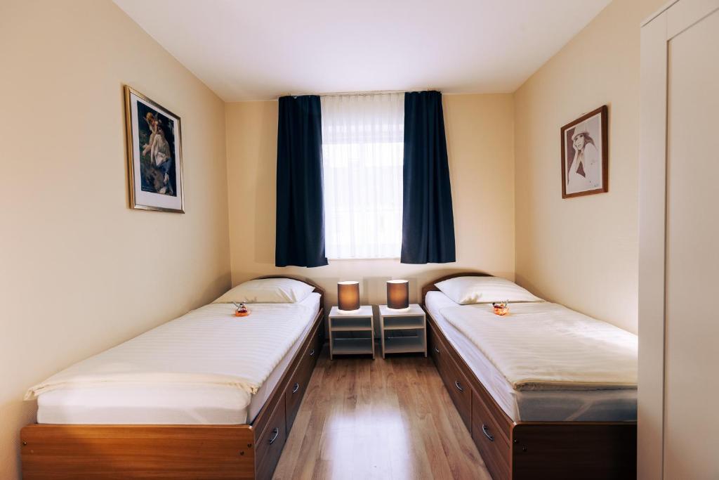 Postel nebo postele na pokoji v ubytování Hotel Restaurant Zagreb