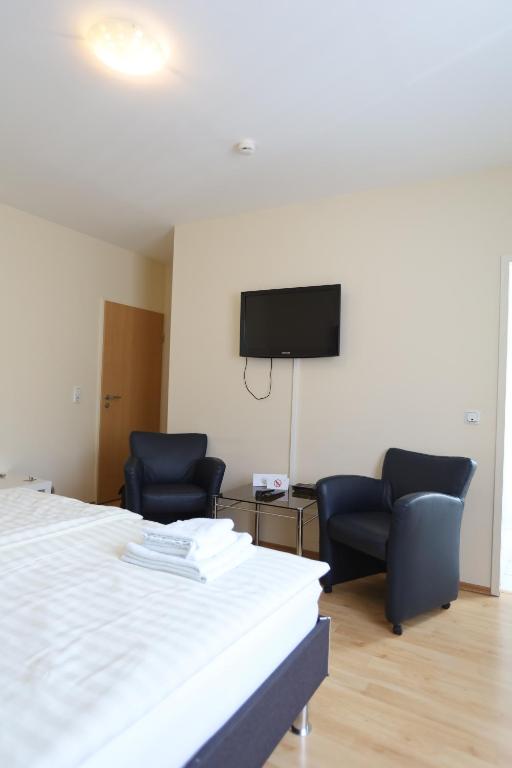 TV a/nebo společenská místnost v ubytování Hotel Restaurant Zagreb