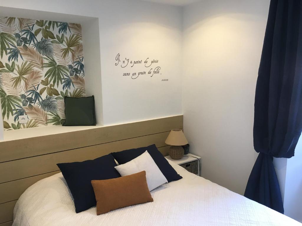 Posteľ alebo postele v izbe v ubytovaní Le Clos des Marmottes