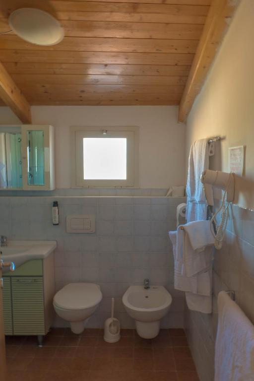 Koupelna v ubytování Hotel Albatros