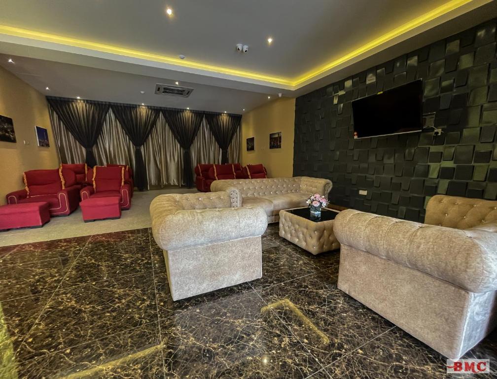 Posezení v ubytování BMC Hotel
