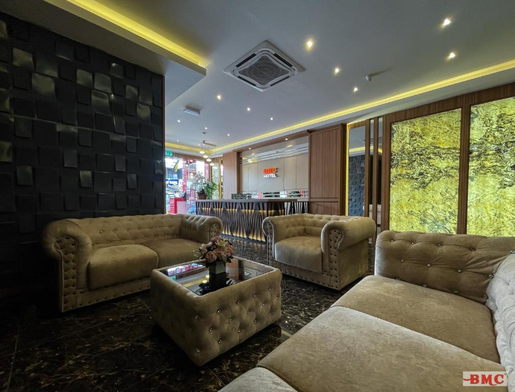 Posezení v ubytování BMC Hotel