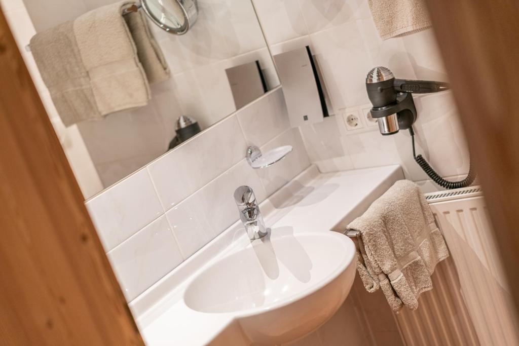 Kúpeľňa v ubytovaní Schönblick - Gurgl B&B