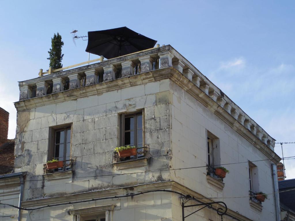 サン・テニャンにあるLa Terrasse d'Octaveの傘の建物