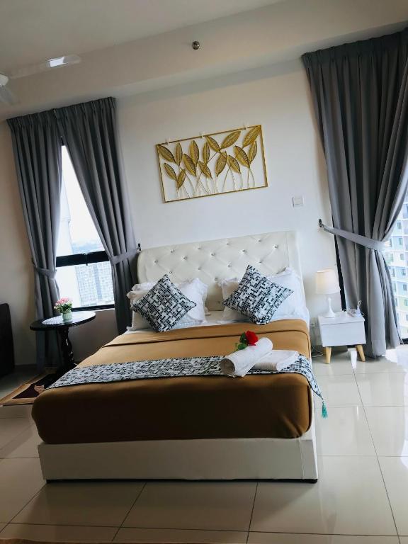 Postel nebo postele na pokoji v ubytování Studio I-Soho D'Gunduls Homestay by DGH I-CITY