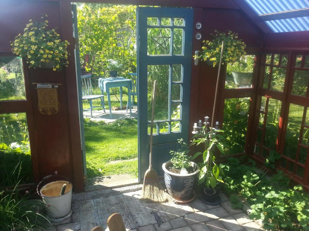 Zahrada ubytování B&B Olsegården