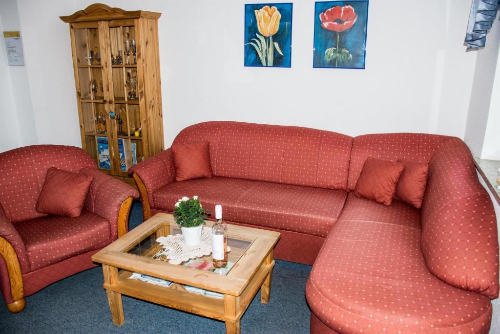 Posezení v ubytování Haus Bott