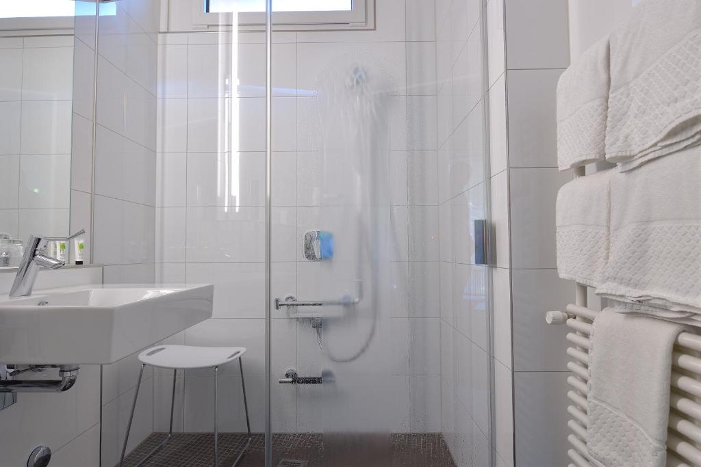Koupelna v ubytování Hotel Sommerau