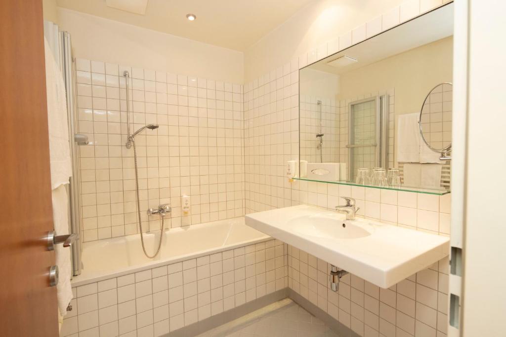 Koupelna v ubytování Landhotel Rosentaler Hof