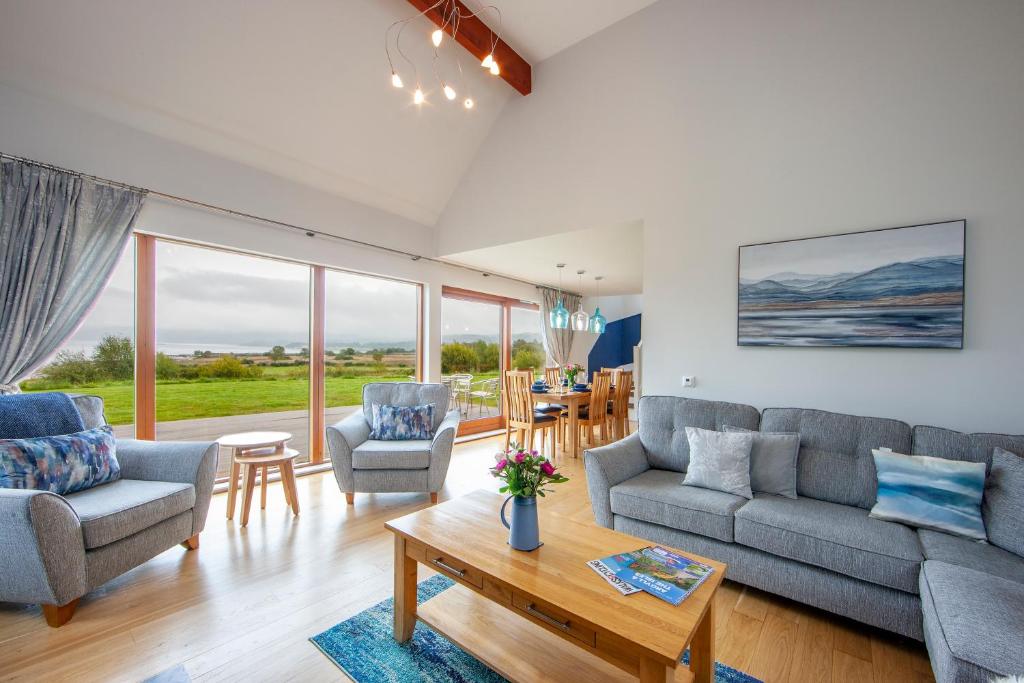 Posezení v ubytování Seabank Lodge