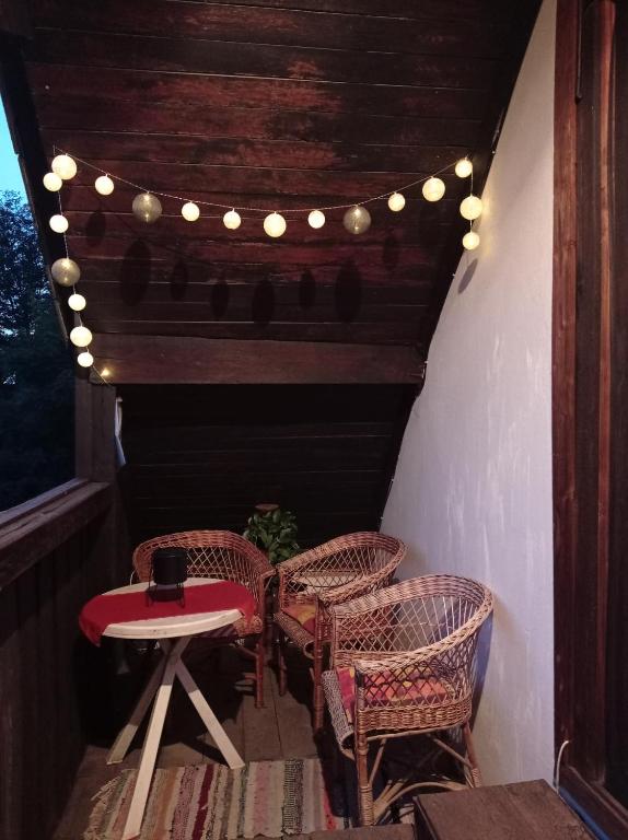 Posezení v ubytování Erdey Apartman