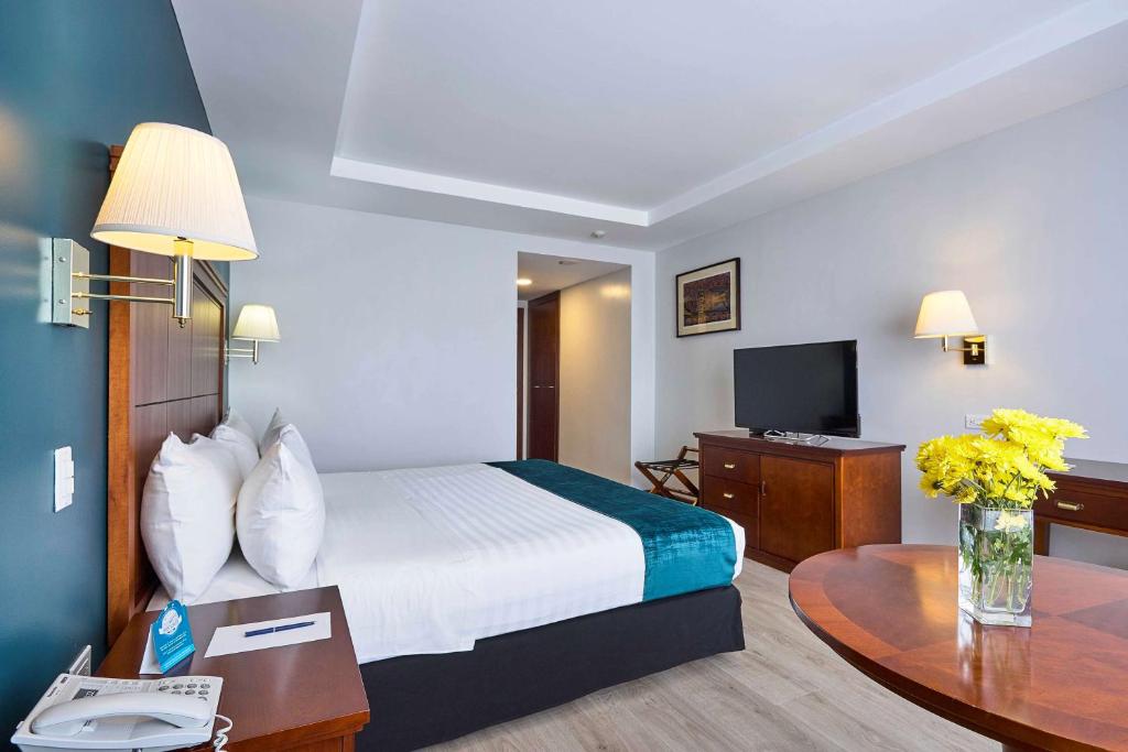 Postel nebo postele na pokoji v ubytování Sonesta Hotel Loja