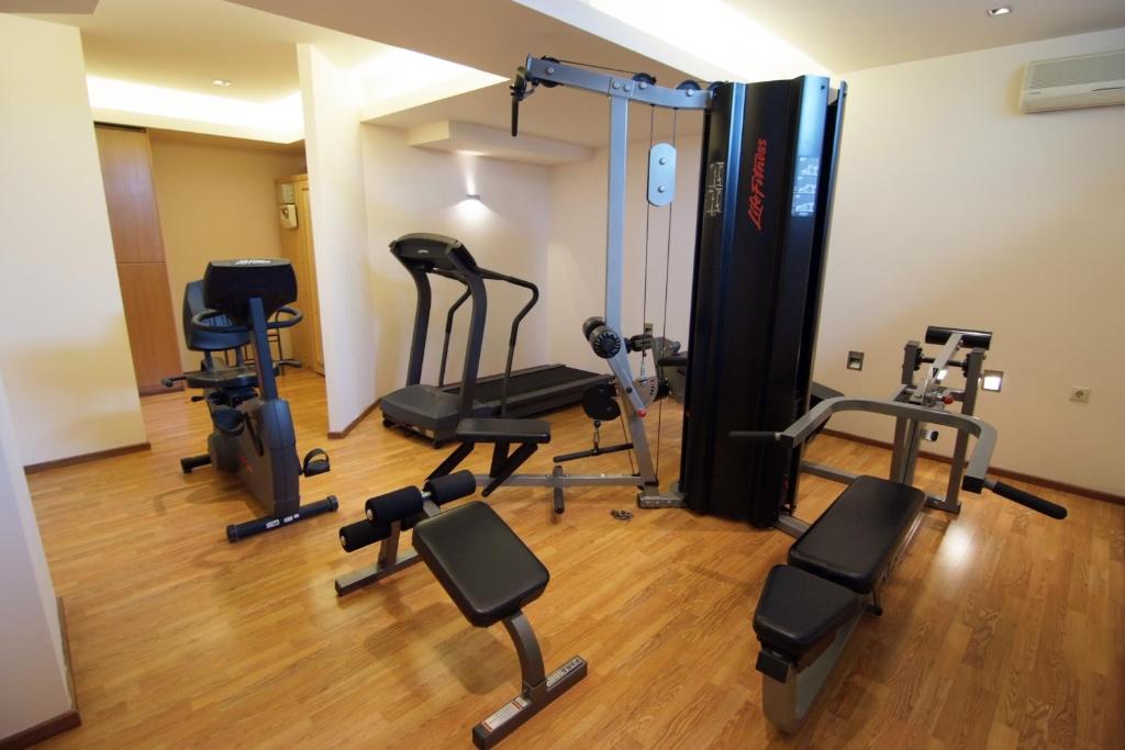 Fitness centrum a/nebo fitness zařízení v ubytování King Minos Hotel