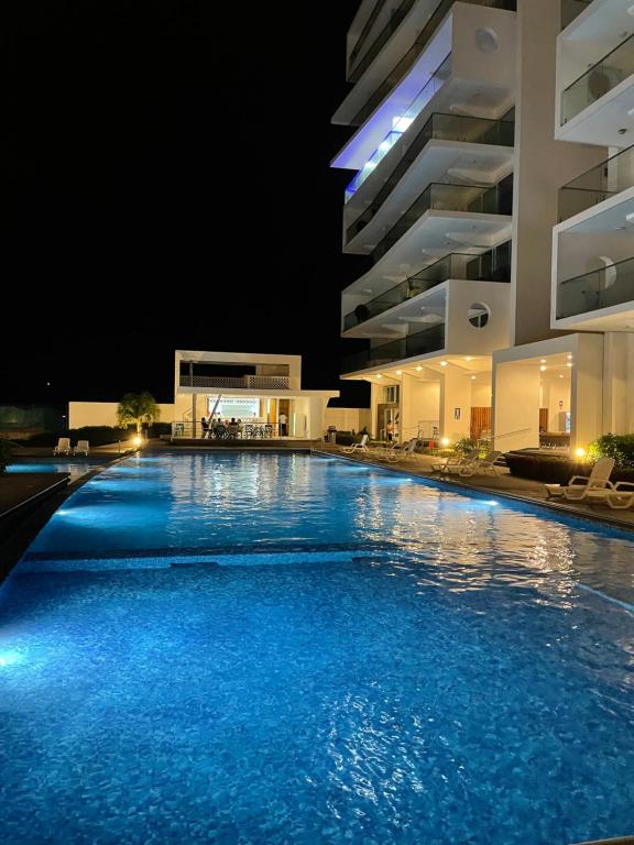 Bazén v ubytování Resort Playa Azul Departamentos frente al mar nebo v jeho okolí