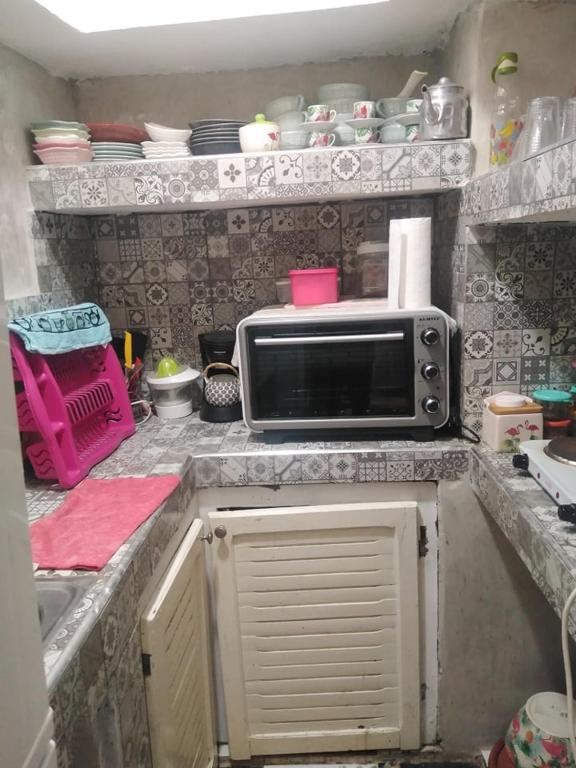 Kuchyň nebo kuchyňský kout v ubytování hannah house