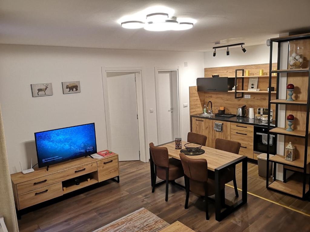 TV a/nebo společenská místnost v ubytování Zlatar Holidays Apartmani