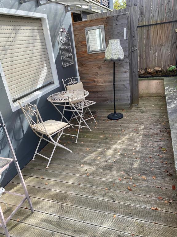 A patio or other outdoor area at Chez Sven - Studio 'Le Petit'